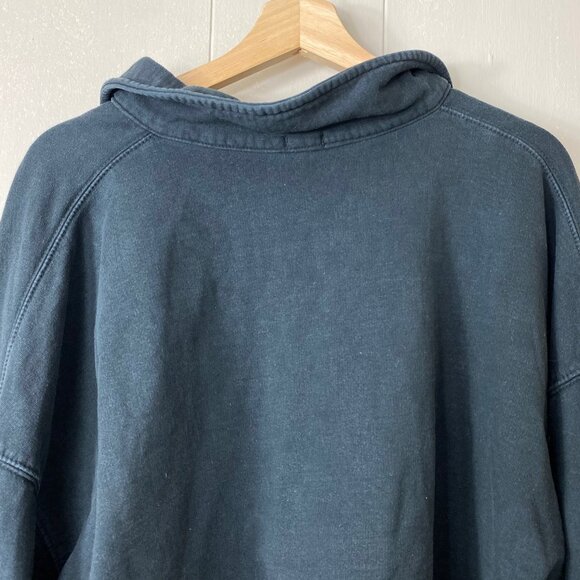 John Galt Black Cotton Pullover Oversized Sweater One Size - Picture 7 of 9